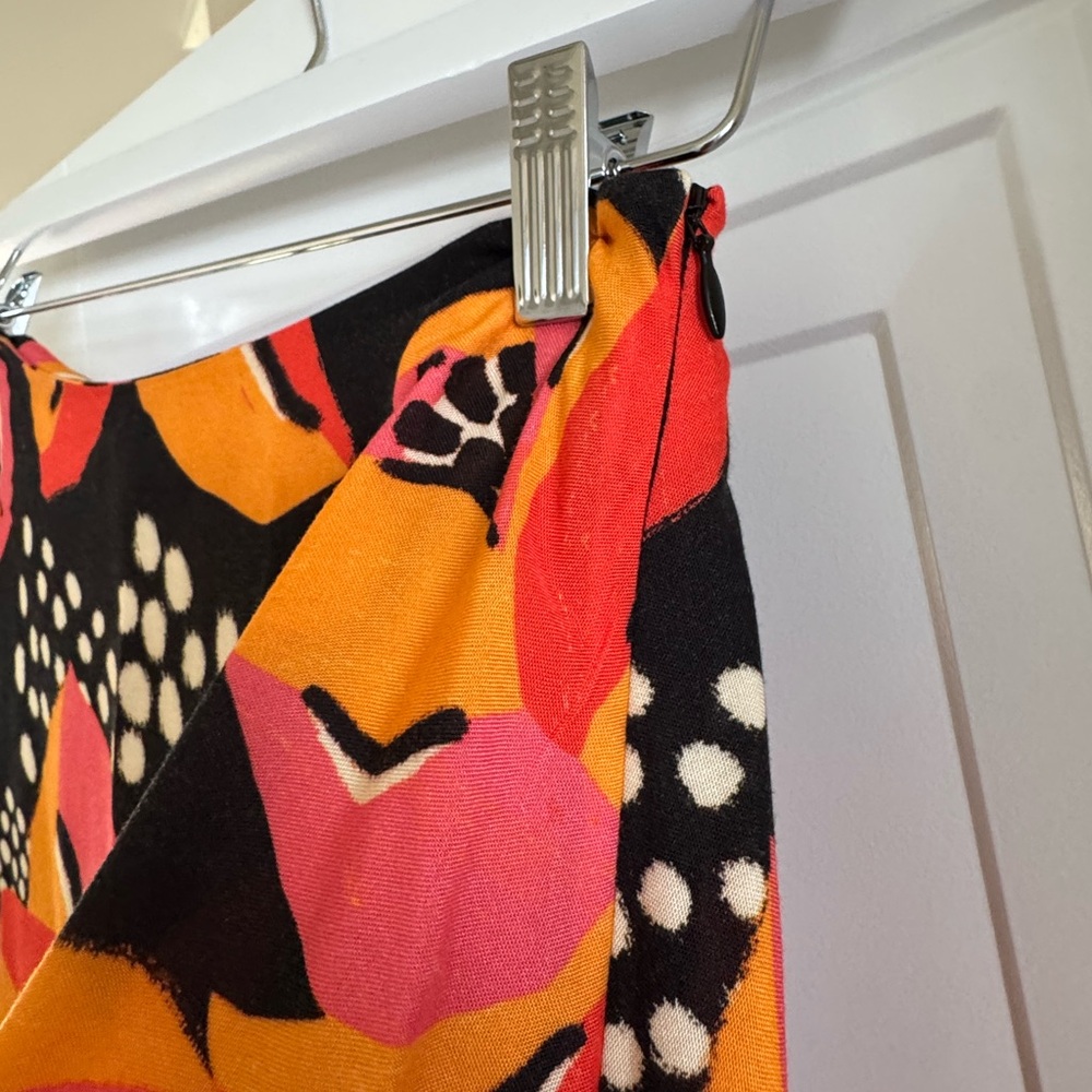Anthropologie A-Line Skirt - Pink, Orange, Black - Picture 2 of 3